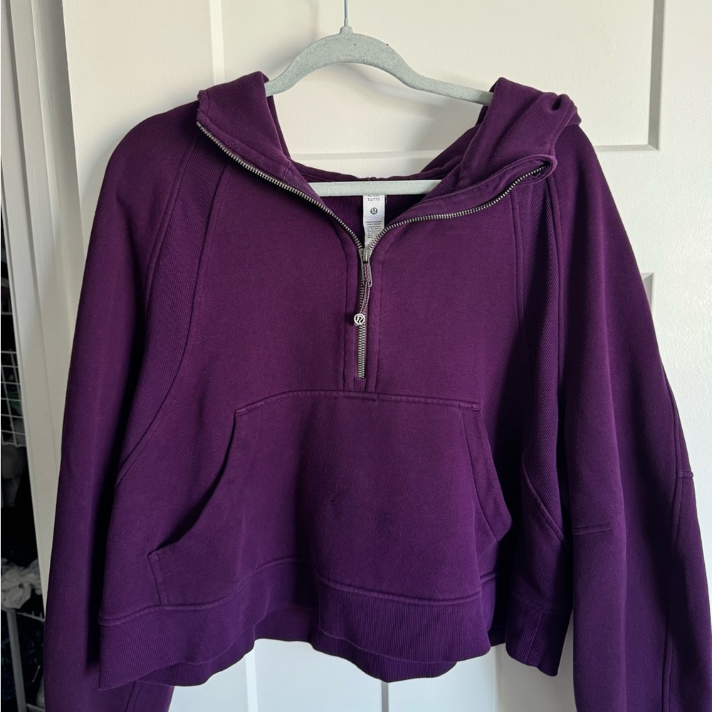 Lululemon Scuba Oversized Purple Half Zip Hoodie XL/XXL